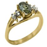 14K-18K Yellow Gold & Diamond-Citrine - Image 2