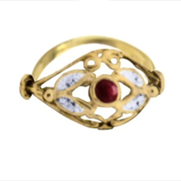 14K-18K Yellow Gold & Diamond-Garnet