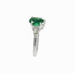 14K-18K White Gold Emerald & Diamond - Image 3