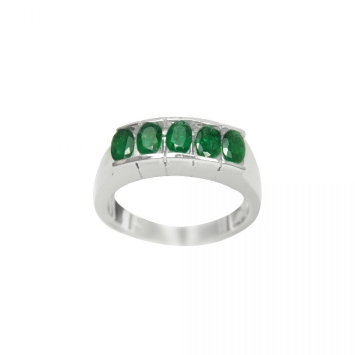 14K-18K White Gold Emerald & Diamond – Image 1