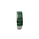 14K-18K White Gold Emerald & Diamond – Image 3