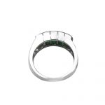 14K-18K White Gold Emerald & Diamond – Image 4