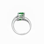 14K-18K White Gold Emerald & Diamond – Image 2