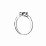14K-18K White Gold Emerald & Diamond - Image 3