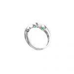 14K-18K White Gold Emerald & Diamond – Image 4
