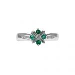 14K-18K White Gold Emerald & Diamond – Image 4
