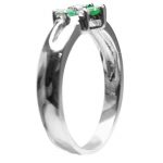 14K-18K White Gold Emerald & Diamond – Image 2