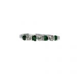 14K-18K White Gold Emerald & Diamond – Image 2