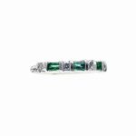 14K-18K White Gold Emerald & Diamond – Image 3