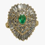 14K-18K Yellow Gold Emerald & Diamond
