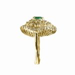 ⁦14K-18K Yellow Gold Emerald & Diamond⁩ - الصورة ⁦2⁩