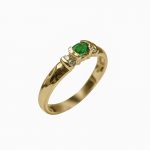 14K-18K Yellow Gold Emerald & Diamond