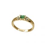 14K-18K Yellow Gold Emerald & Diamond – Image 2