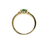 14K-18K Yellow Gold Emerald & Diamond – Image 3