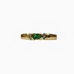 14K-18K Yellow Gold Emerald & Diamond – Image 4