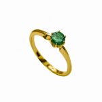 14K-18K Yellow Gold Emerald & Diamond