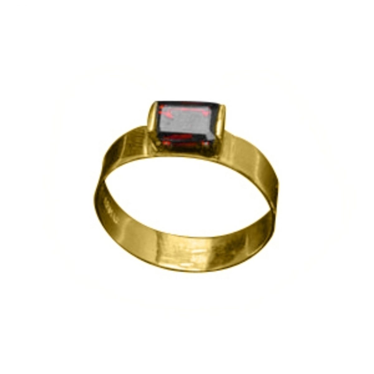 14K-18K Yellow Gold Garnet - Image 1