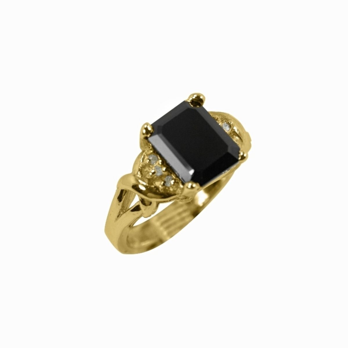 14K-18K Yellow Gold Garnet & Diamond - Imagen 3
