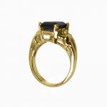 14K-18K Yellow Gold Garnet & Diamond - Imagen 2