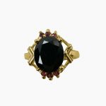 ⁦14K-18K Yellow Gold Garnet⁩ - الصورة ⁦2⁩