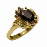 14K-18K Yellow Gold Garnet