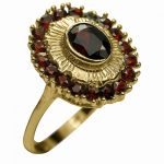 14K-18K Yellow Gold Garnet