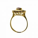 ⁦14K-18K Yellow Gold Garnet⁩ - الصورة ⁦2⁩