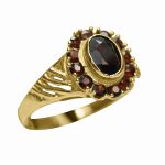 14K-18K Yellow Gold Garnet