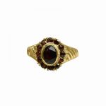 ⁦14K-18K Yellow Gold Garnet⁩ - الصورة ⁦2⁩