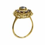 14K-18K Yellow Gold Garnet - Görsel 3