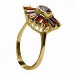 14K-18K Yellow Gold Garnet - Imagen 4