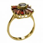 14K-18K Yellow Gold Garnet