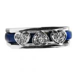 14k-18K White Gold & Lapis- Diamond - Image 2