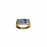 14k-18K Yellow Gold & Lapis-Diamond - Imagen 2