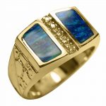 14k-18K Yellow Gold & Lapis-Diamond