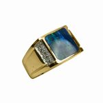 14k-18K Yellow Gold & Lapis-Diamond