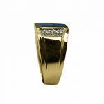 14k-18K Yellow Gold & Lapis-Diamond - Imagen 2