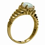 14k-18K Yellow Gold & Opal-Diamond - Görsel 3