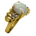 14k-18K Yellow Gold & Opal-Diamond – Bild 2