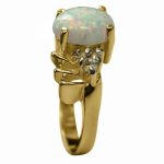 14k-18K Yellow Gold & Opal-Diamond – Bild 3