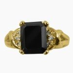 14k-18K Yellow Gold & Onyx-Diamond - Image 2