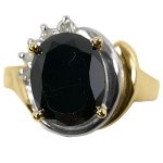 14k-18K Yellow Gold & Onyx-Diamond - Imagen 4