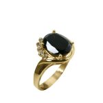 14k-18K Yellow Gold & Onyx-Diamond - Imagen 2
