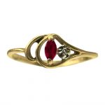 14k-18K Yellow Gold & Ruby-Diamond