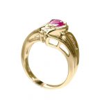 14k-18K Yellow Gold & Ruby-Diamond - Görsel 4