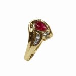 14k-18K Yellow Gold & Ruby-Diamond - Görsel 3