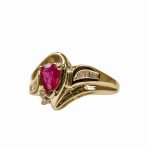 14k-18K Yellow Gold & Ruby-Diamond - Görsel 2