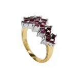 14k-18K Yellow Gold & Ruby-Diamond - immagine 2