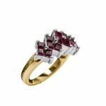 14k-18K Yellow Gold & Ruby-Diamond - immagine 3