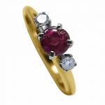 14k-18K Yellow Gold & Ruby-Diamond